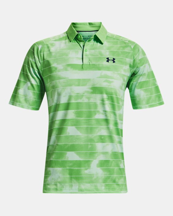 เสื้อโปโล UA Iso-Chill Fog Stripe สำหรับผู้ชาย, Green, pdpMainDesktop image number 4
